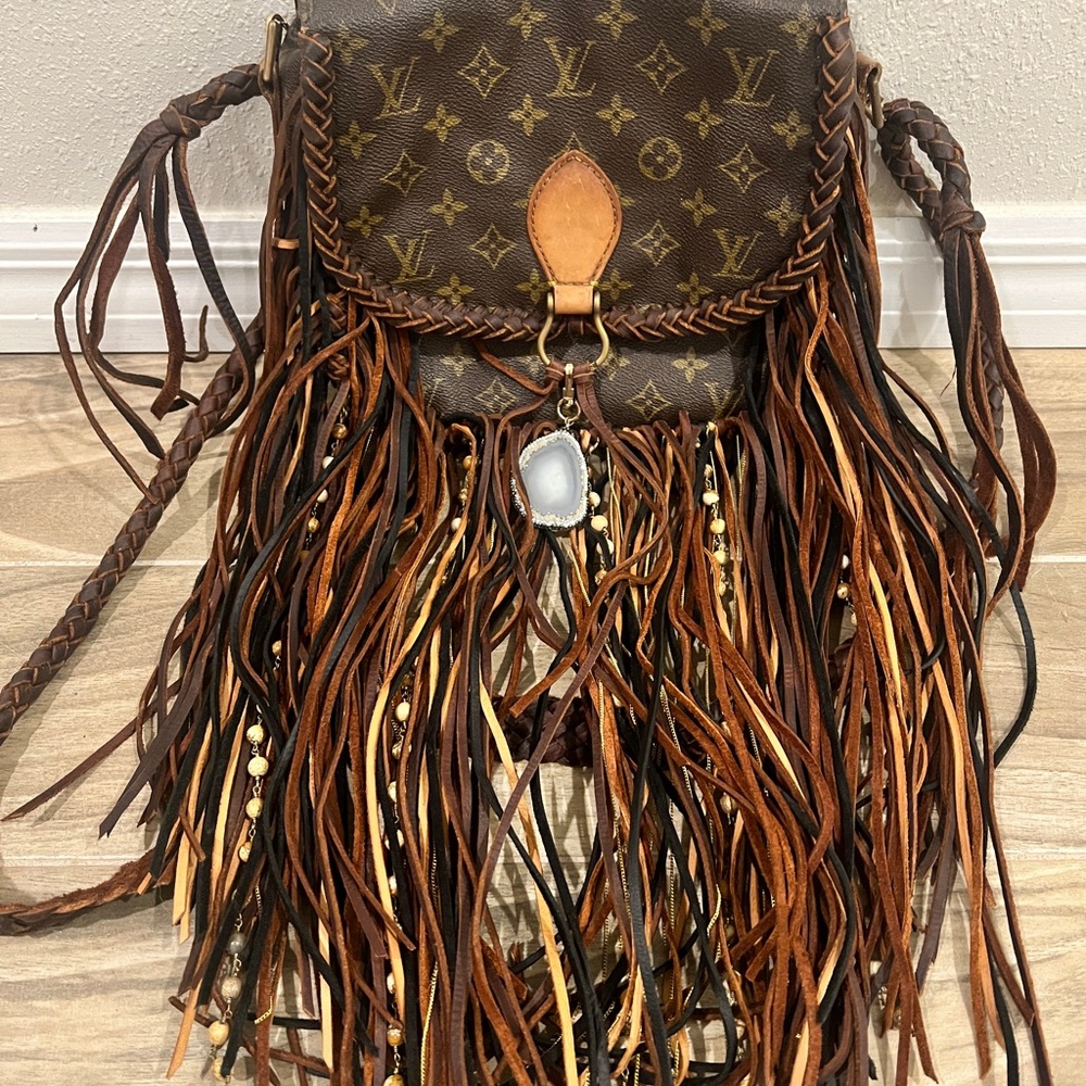 Louis Vuitton Brown Fringe Crossbody Bag